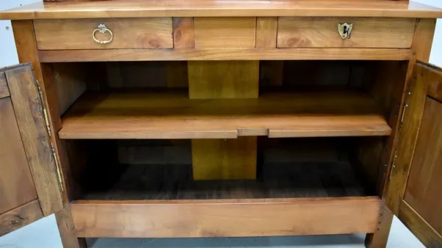 Rare Buffet Deux Corps Régional, en Merisier – 1ère partie XIXe