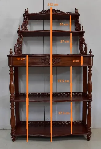 Console Desserte en Acajou, époque Napoléon III – 1850