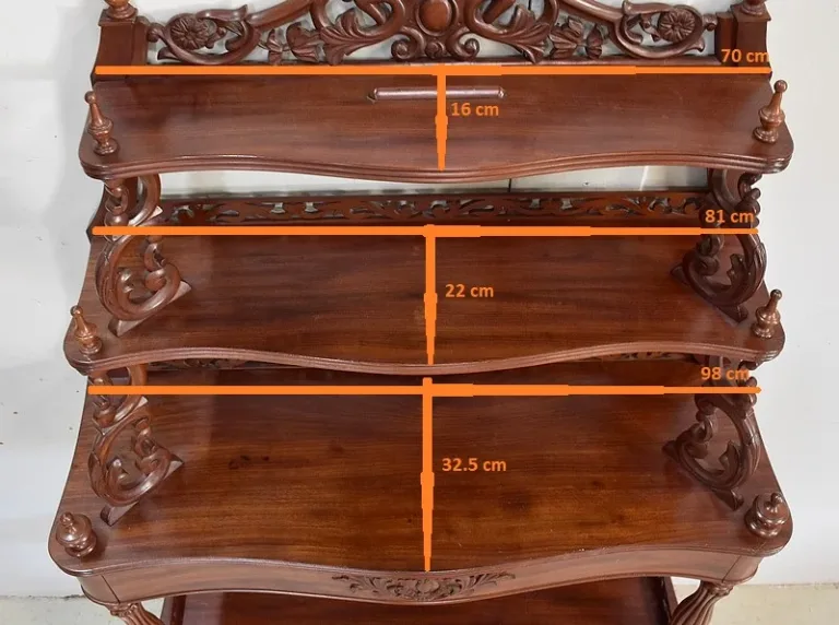 Console Desserte en Acajou, époque Napoléon III – 1850