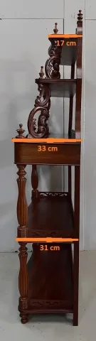 Console Desserte en Acajou, époque Napoléon III – 1850