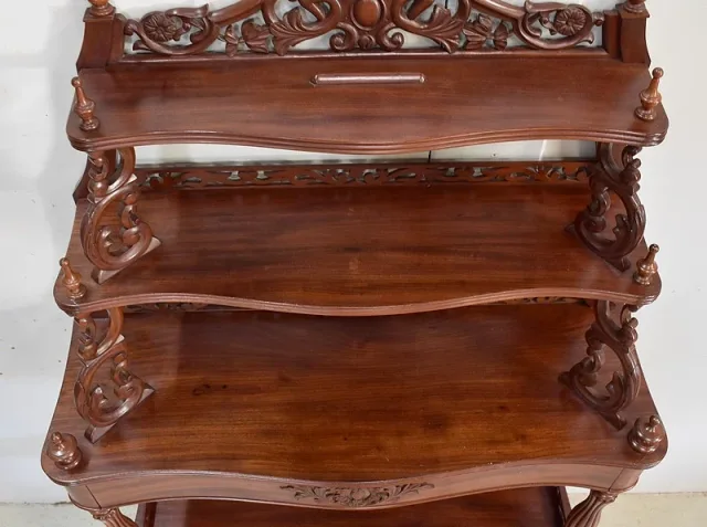 Console Desserte en Acajou, époque Napoléon III – 1850