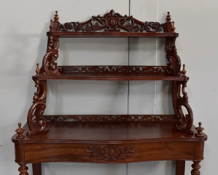 Console Desserte en Acajou, époque Napoléon III – 1850