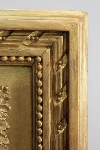 Ensemble Miroir Trumeau et Console Demi-Lune, en Bois Doré – Fin XIXe