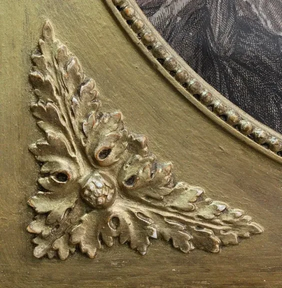 Ensemble Miroir Trumeau et Console Demi-Lune, en Bois Doré – Fin XIXe
