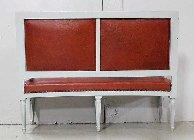 Petite Banquette d’Enfant en Hêtre, style Louis XVI – Début XXe