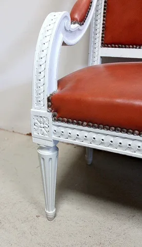 Petite Banquette d’Enfant en Hêtre, style Louis XVI – Début XXe