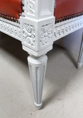 Petite Banquette d’Enfant en Hêtre, style Louis XVI – Début XXe