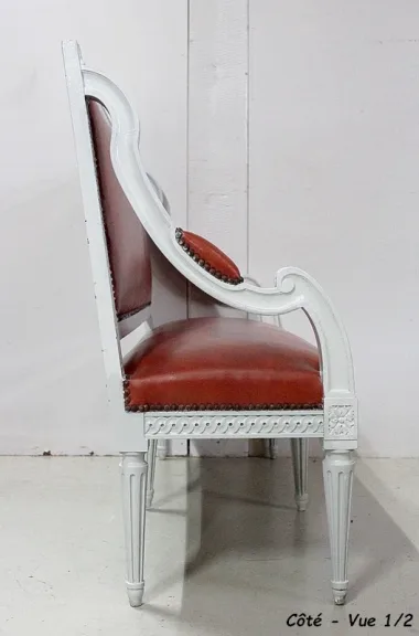 Petite Banquette d’Enfant en Hêtre, style Louis XVI – Début XXe