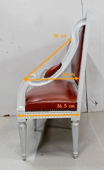Petite Banquette d’Enfant en Hêtre, style Louis XVI – Début XXe