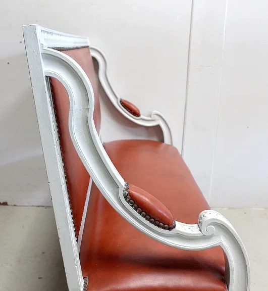 Petite Banquette d’Enfant en Hêtre, style Louis XVI – Début XXe