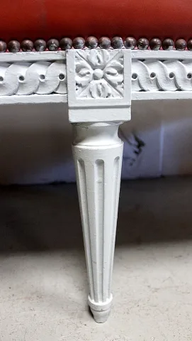 Petite Banquette d’Enfant en Hêtre, style Louis XVI – Début XXe