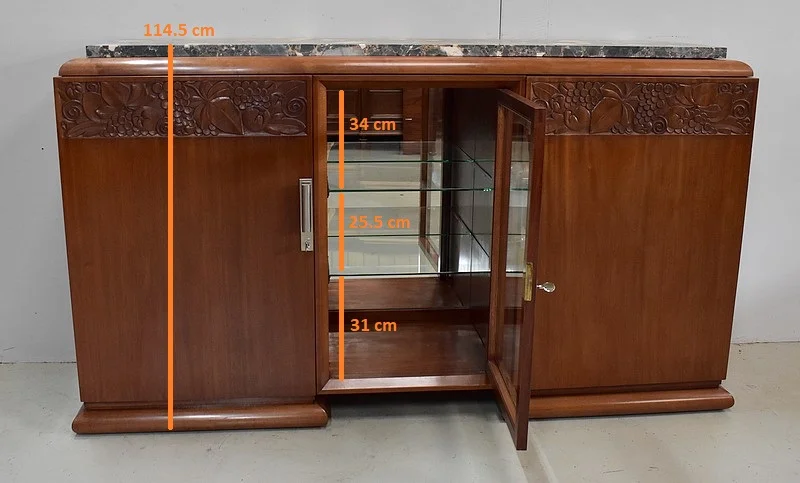 Enfilade Art Déco en Acajou massif – 1920