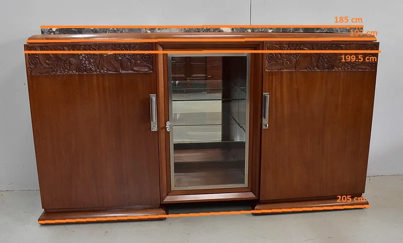 Enfilade Art Déco en Acajou massif – 1920