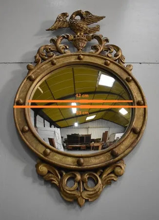 GILTWOOD CONVEX MIRROR