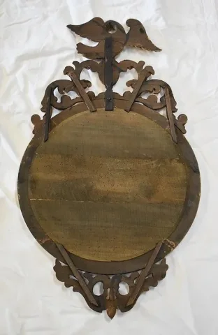 Miroir Sorcière en Bois Doré à l’Ancienne – Fin XIXe