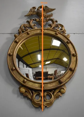 GILTWOOD CONVEX MIRROR