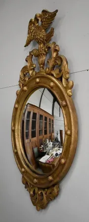 GILTWOOD CONVEX MIRROR