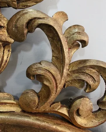 GILTWOOD CONVEX MIRROR
