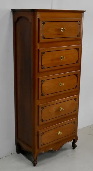 Chiffonnier en Acajou, Transition Louis XV / Louis XVI – XVIIIe