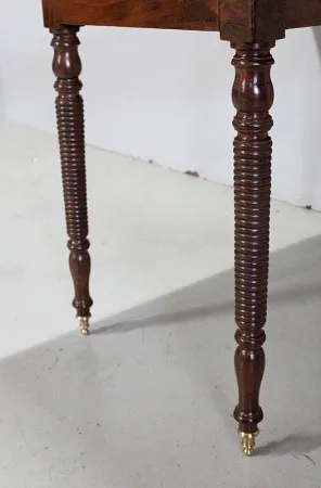 Table Rectangulaire à Abattants, en Acajou de Cuba, époque Louis-Philippe – Milieu XIXe