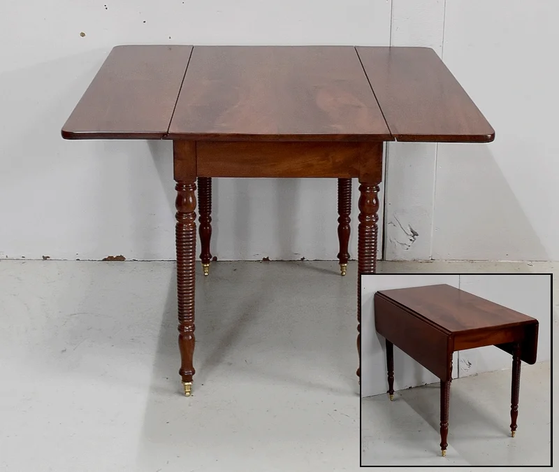 LOUIS PHILIPPE PERIOD DROP LEAF TABLE