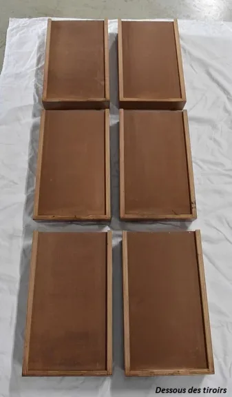 Bureau en Placage de Chêne et Piétement Métal – 1940 / 1950