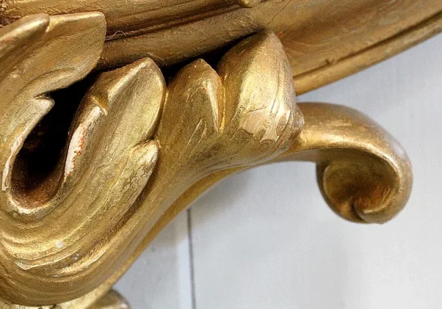 Important Miroir Doré Ovale, époque Napoléon III – XIXe