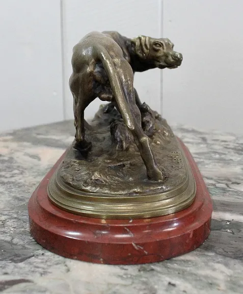 Bronze d’un Chien Braque, de P.J Mêne – Milieu XIXe