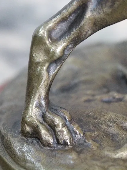 Bronze d’un Chien Braque, de P.J Mêne – Milieu XIXe