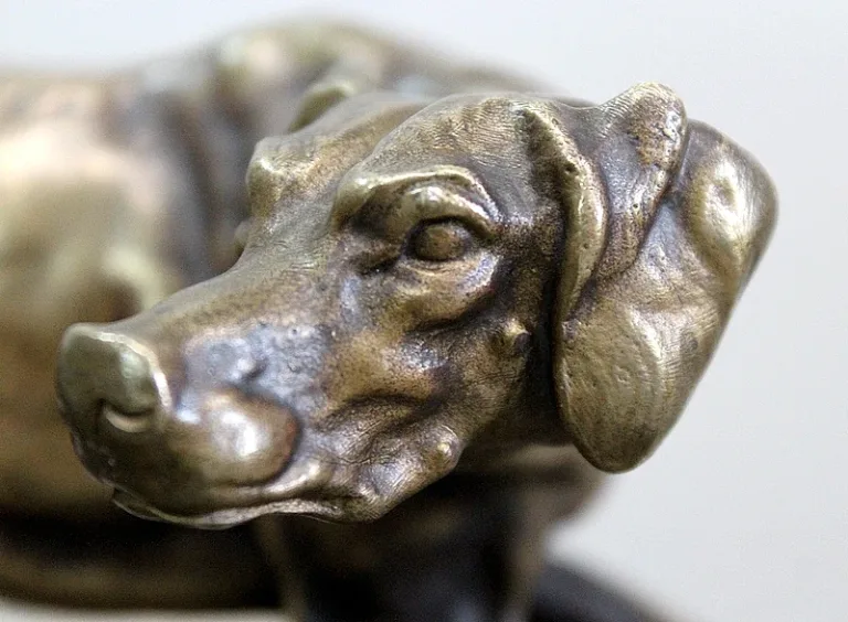 Bronze d’un Chien Braque, de P.J Mêne – Milieu XIXe