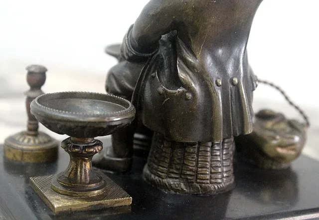 Encrier en Bronze – Fin XIXe