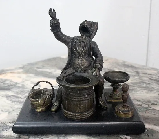 Encrier en Bronze – Fin XIXe