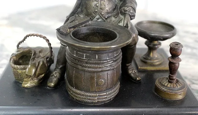 Encrier en Bronze – Fin XIXe