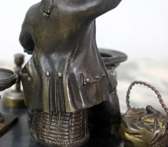 Encrier en Bronze – Fin XIXe
