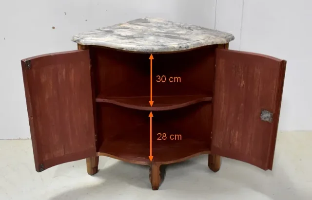 LOUIS XV PERIOD CORNER CUPBOARD
