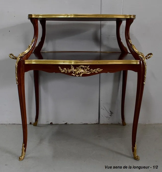 Table à Thé en Marqueterie, style Louis XV – Début XXe