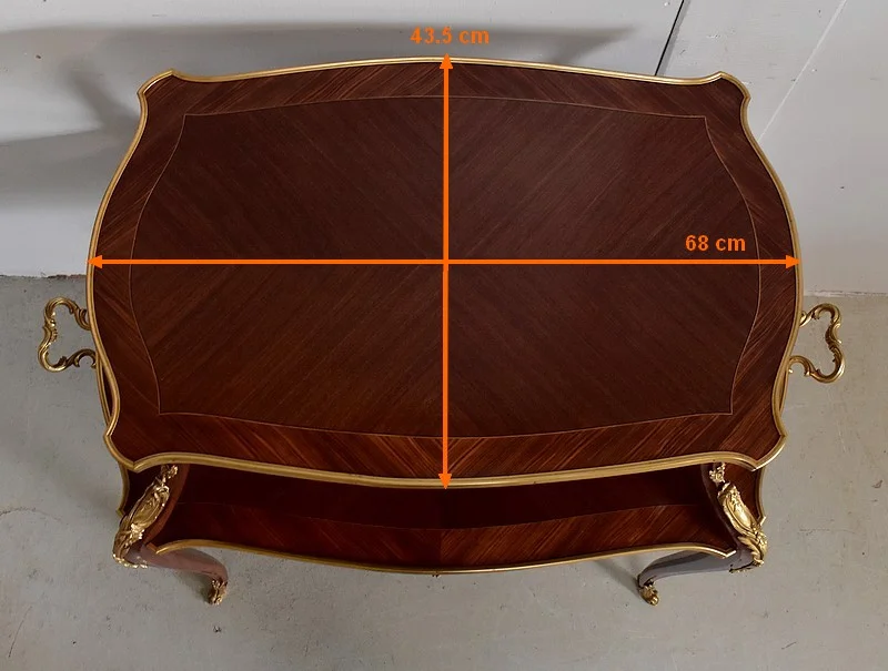 Table à Thé en Marqueterie, style Louis XV – Début XXe