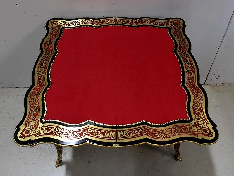 NAPOLEON III PERIOD CARD TABLE