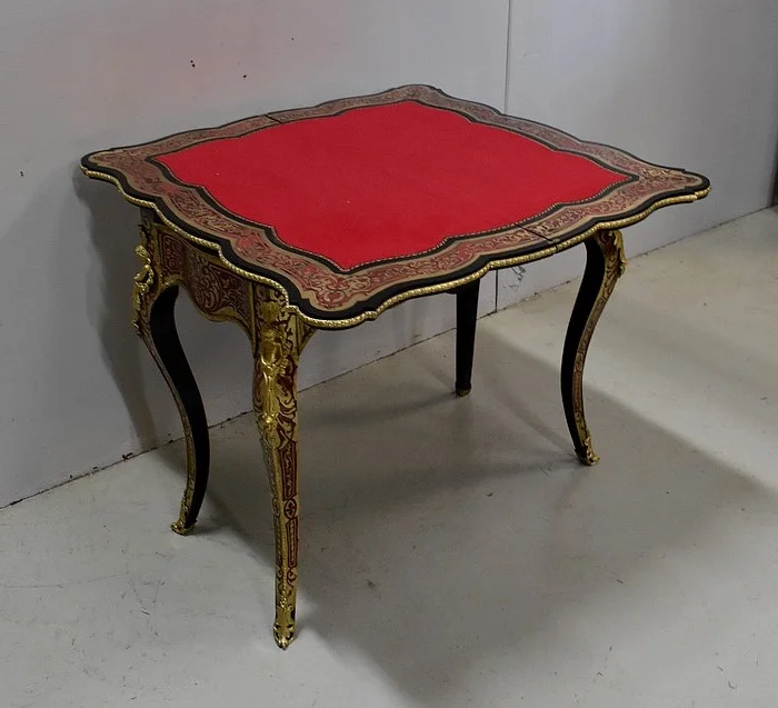 NAPOLEON III PERIOD CARD TABLE