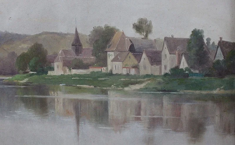 OIL ON CANVAS by A. DELAHOGUE