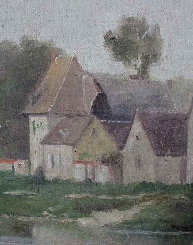 OIL ON CANVAS by A. DELAHOGUE
