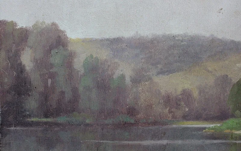 OIL ON CANVAS by A. DELAHOGUE