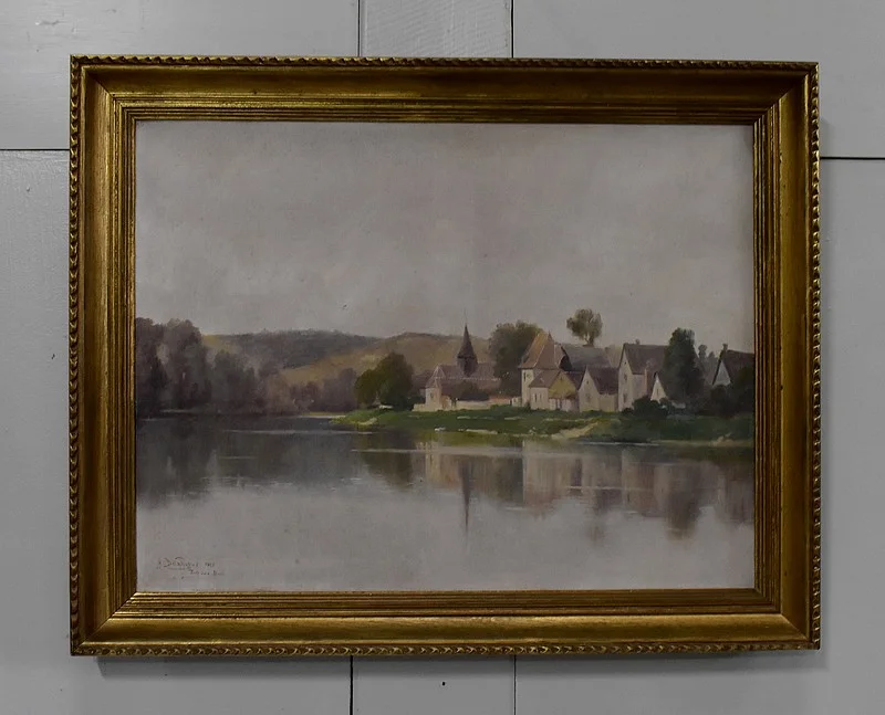 OIL ON CANVAS by A. DELAHOGUE