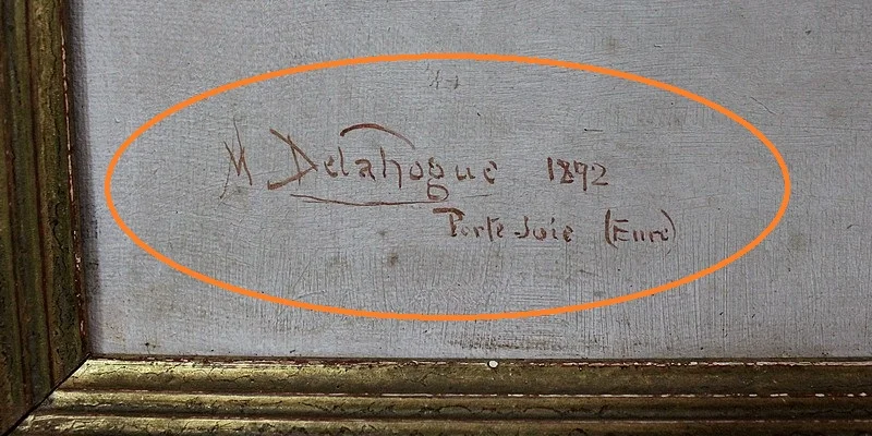 OIL ON CANVAS by A. DELAHOGUE