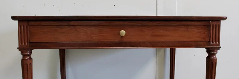 Table Bureau en Acajou de Cuba Massif, époque Louis XVI – XVIIIe