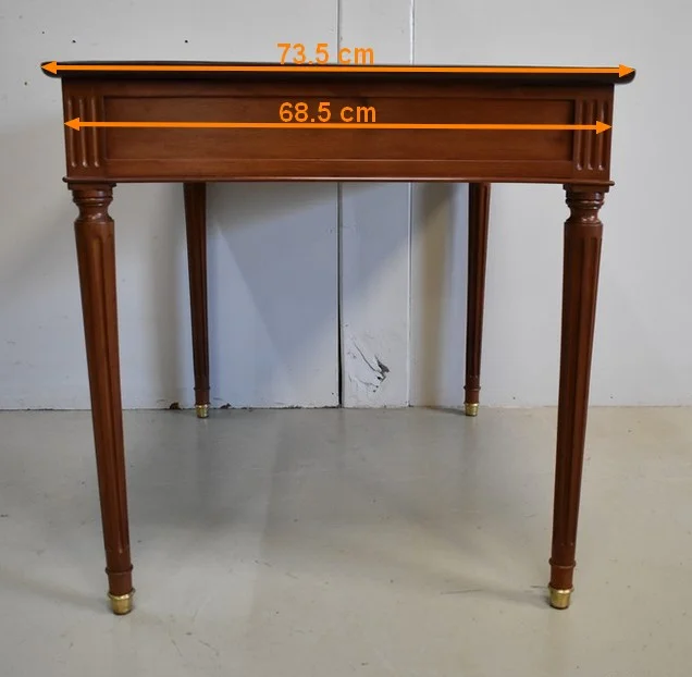 Table Bureau en Acajou de Cuba Massif, époque Louis XVI – XVIIIe