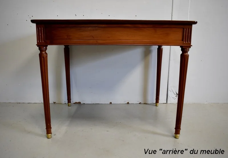 Table Bureau en Acajou de Cuba Massif, époque Louis XVI – XVIIIe