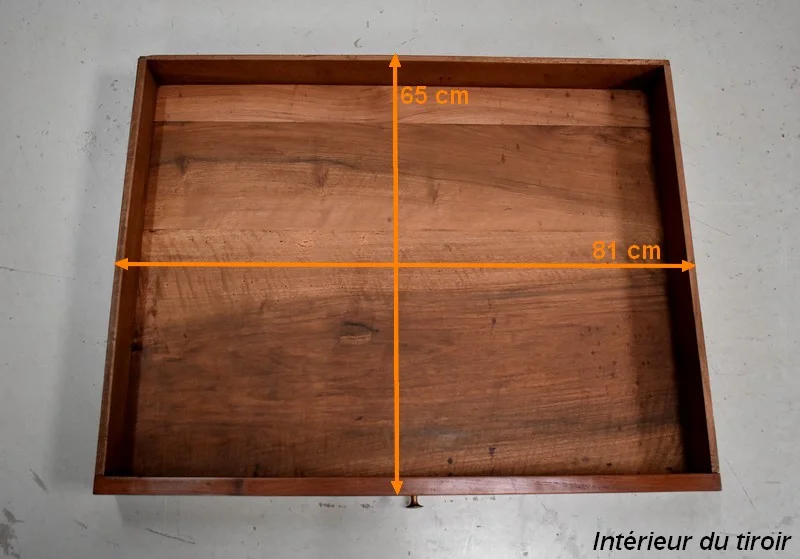 Table Bureau en Acajou de Cuba Massif, époque Louis XVI – XVIIIe