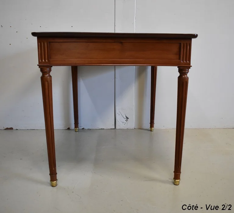 Table Bureau en Acajou de Cuba Massif, époque Louis XVI – XVIIIe