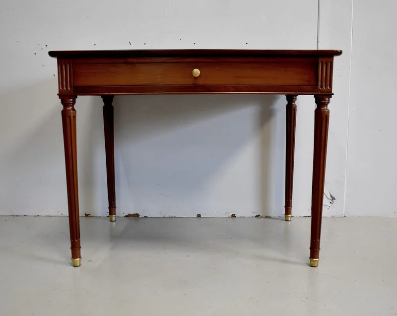 Table Bureau en Acajou de Cuba Massif, époque Louis XVI – XVIIIe